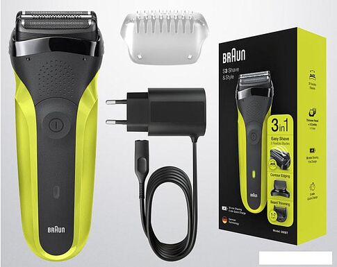 Электробритва Braun Series 3 Shave&Style 300BT (зеленый)