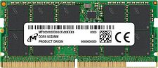 Оперативная память Micron 8ГБ DDR5 SODIMM 5600 МГц MTC4C10163S1SC56BD1 Оперативная память Micron 8ГБ DDR5 SODIMM 5600 МГц MTC4C10163S1SC56BD1