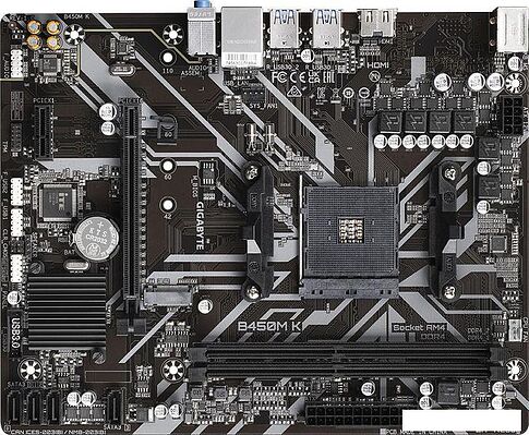 Материнская плата Gigabyte B450M K (rev. 1.0)