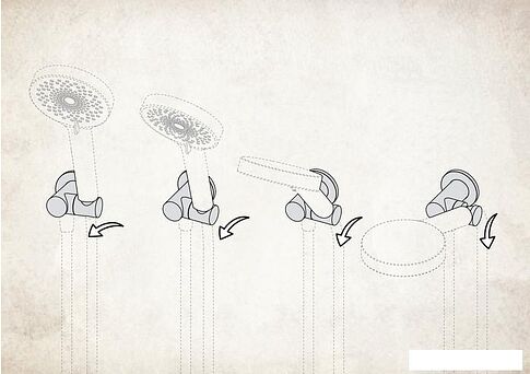 Шланговое подключение Deante Cascada Titanium NAC D57K