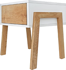 Комод Crafto Мунк 02 44x40x50 (белый дуб)