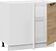 Шкаф напольный Трия Детройт 1Н9У (белый/дуб крафт золотой)
