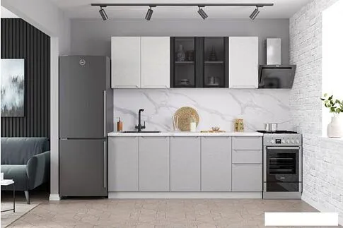 Шкаф напольный ДСВ Тренто С 700 (серый/серый)