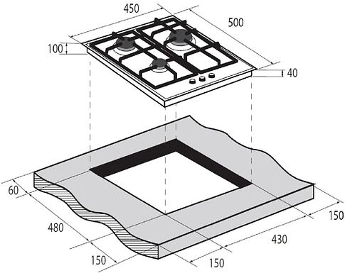 Варочная панель ZUGEL ZGH451X