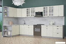 Готовая кухня Интерлиния Берес 1.5x2.7 правая (дуб снежный/серый каспий) Готовая кухня Интерлиния Берес 1.5x2.7 правая (дуб снежный/серый каспий)