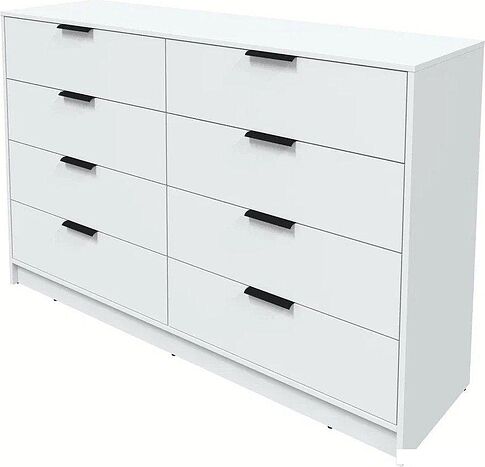 Комод Интерлиния Концепт КТ-К157 (белый платинум/белый платинум)