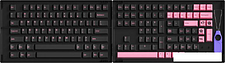 Набор кейкапов Akko Black & Pink Cherry Profile keycaps 229 шт