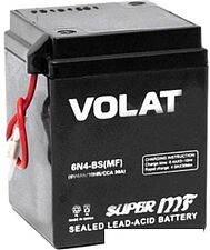 Мотоциклетный аккумулятор VOLAT 6N4-BS (MF) (4 А·ч)