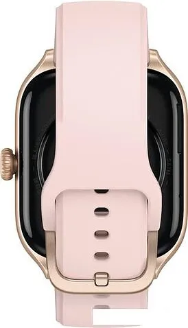 Умные часы Amazfit GTS 4 (золотистый, с розовым ремешком из фторэластомера)