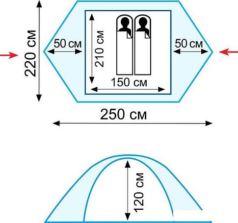 Палатка TRAMP Scout 2 v2