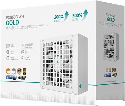 Блок питания GamerStorm PQ850G WH