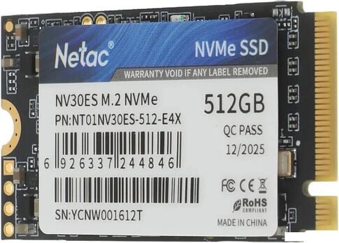 SSD Netac NV30ES 512GB NT01NV30ES-512-E4X