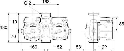 Циркуляционный насос Grundfos UPSD 32-50 180