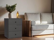 Тумба Mio Tesoro Мини 3 ящика 2.07.03.060.2 (черный) Тумба Mio Tesoro Мини 3 ящика 2.07.03.060.2 (черный)