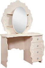 Туалетный столик с зеркалом КМК Мебель Жемчужина 0380.10 (венге светлый/ясень жемчужный)