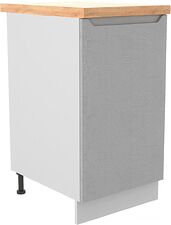Шкаф напольный ДСВ Тренто С 450 левый (серый/белый)