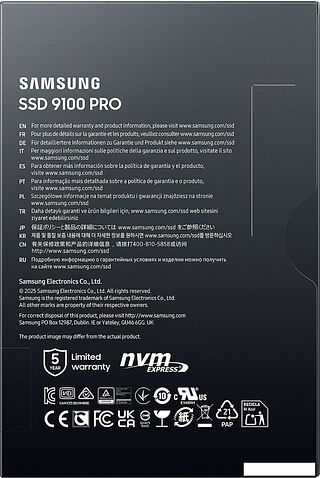 SSD Samsung 9100 Pro 1TB MZ-VAP1T0BW