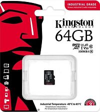 Карта памяти Kingston Industrial microSDHC SDCIT2/64GBSP 64GB