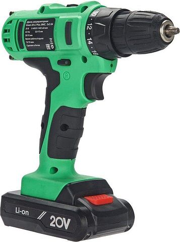 Дрель-шуруповерт Zitrek Green 20-Li Plus 083-1115 (с 2-мя АКБ)