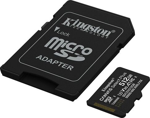 Карта памяти Kingston Canvas Select Plus microSDXC 512GB SDCS3/512GB (с адаптером)