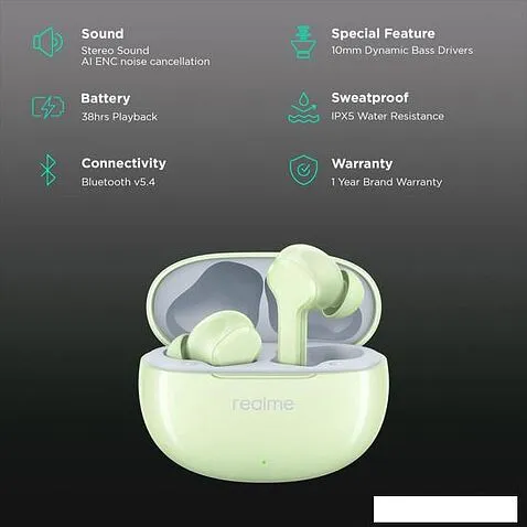Наушники Realme Buds T110 (зеленый)