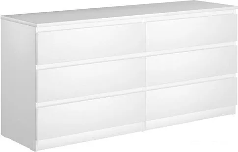 Комод Mio Tesoro Мальта 6 ящиков 160x76 2.05.02.060.1 (белый)