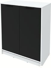 Тумба Интерлиния Концепт КТ-Т84 (черный/белый платинум)