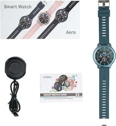 Умные часы Globex Aero V60 (синий)