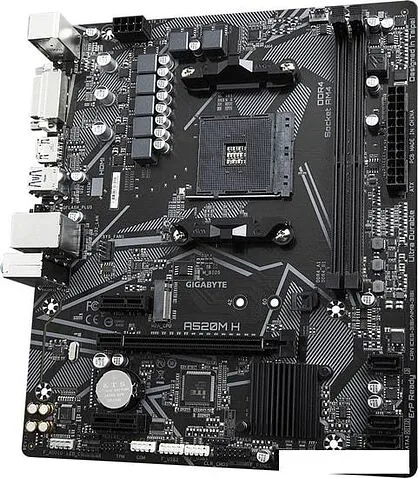 Материнская плата Gigabyte A520M H (rev. 1.0)