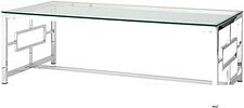 Журнальный столик Stool Group Бруклин 120x60 ECT-013 (прозрачное стекло/сталь серебристый) Журнальный столик Stool Group Бруклин 120x60 ECT-013 (прозрачное стекло/сталь серебристый)