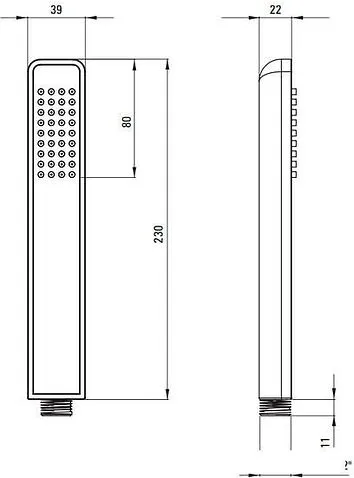 Душевая лейка Deante Hiacynt NQH A51S