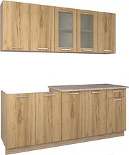 Готовая кухня Интерлиния Мила 20 (дуб золотой)