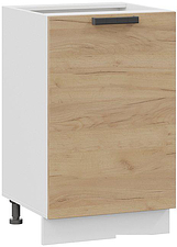 Шкаф напольный Трия Детройт 1Н5 (белый/дуб крафт золотой)