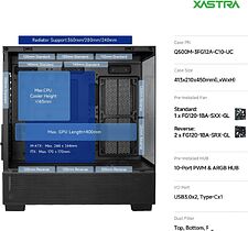 Корпус XASTRA Q500M 3ARGB-FG-C10-UC (черный)