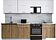 Готовая кухня Интерлиния Мила Gloss 60-28 (белый софт/дуб вотан/травертин серый)