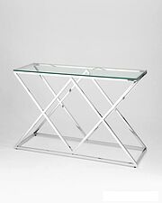 Консольный стол Stool Group Инсигния 120x40 ECST-026 (прозрачное стекло/сталь серебристый) Консольный стол Stool Group Инсигния 120x40 ECST-026 (прозрачное стекло/сталь серебристый)