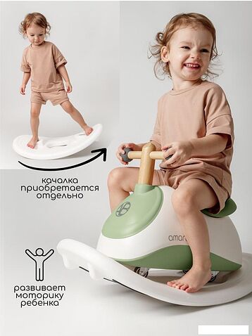 Каталка Amarobaby Enjoy AB24-7NJ/0407 (белый/зеленый)