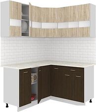 Угловая кухня Кортекс-мебель Корнелия Экстра 1.5x1.5м (дуб сонома/венге/марсель) Угловая кухня Кортекс-мебель Корнелия Экстра 1.5x1.5м (дуб сонома/венге/марсель)