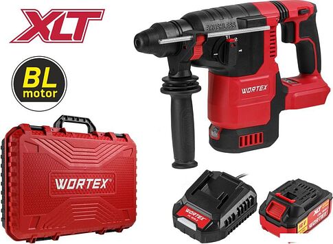 Перфоратор Wortex CRH 1822 Set 1334921 (с 1-им АКБ, кейс)