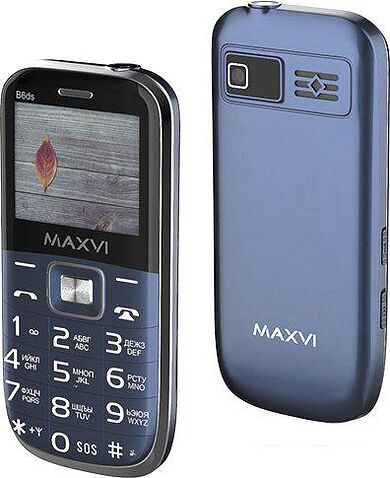 Кнопочный телефон Maxvi B6ds (синий)