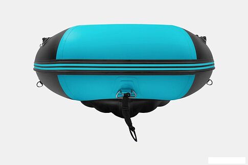 Моторно-гребная лодка Gladiator E350PRO (черный/бирюзовый)