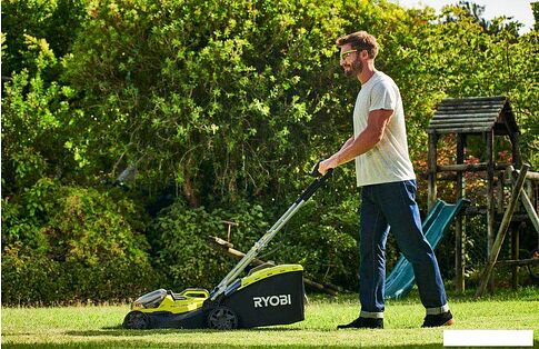 Газонокосилка Ryobi RY18LMH37A-250 Hybrid (с 2-мя АКБ)