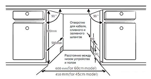 Встраиваемая посудомоечная машина Hyundai HBD 660