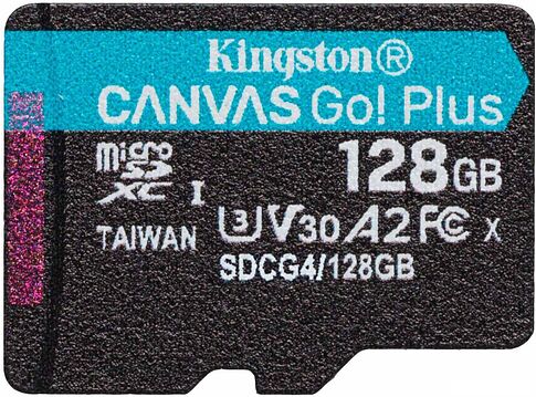 Карта памяти Kingston Canvas Go! microSDXC 128GB SDCG4/128GBSP