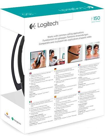 Наушники с микрофоном Logitech Stereo Headset H151 [981-000589]