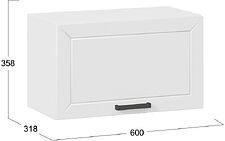 Шкаф навесной Трия Лорас 1В6Г (белый/холст белый) Шкаф навесной Трия Лорас 1В6Г (белый/холст белый)