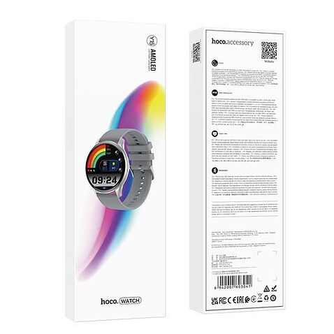 Умные часы Hoco Y15 (серебристый/серый)