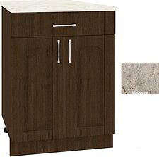 Шкаф напольный Кортекс-мебель Корнелия Ретро НШ60р1ш (венге/марсель) Шкаф напольный Кортекс-мебель Корнелия Ретро НШ60р1ш (венге/марсель)