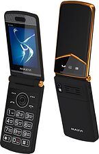 Телефон Maxvi E11ds (черный/золотистый)