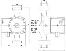 Насос IMP Pumps GHN 25/65-180